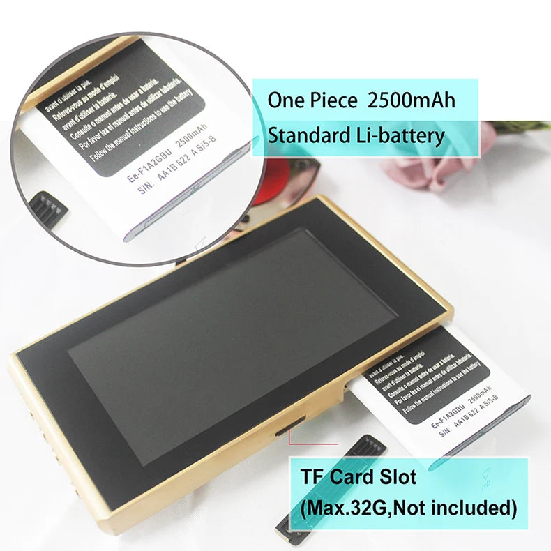 Door Viewer Video Peephole Camera Motion Detection 4.3" Monitor Digital Ring Doorbell Video-eye Security Voice Record