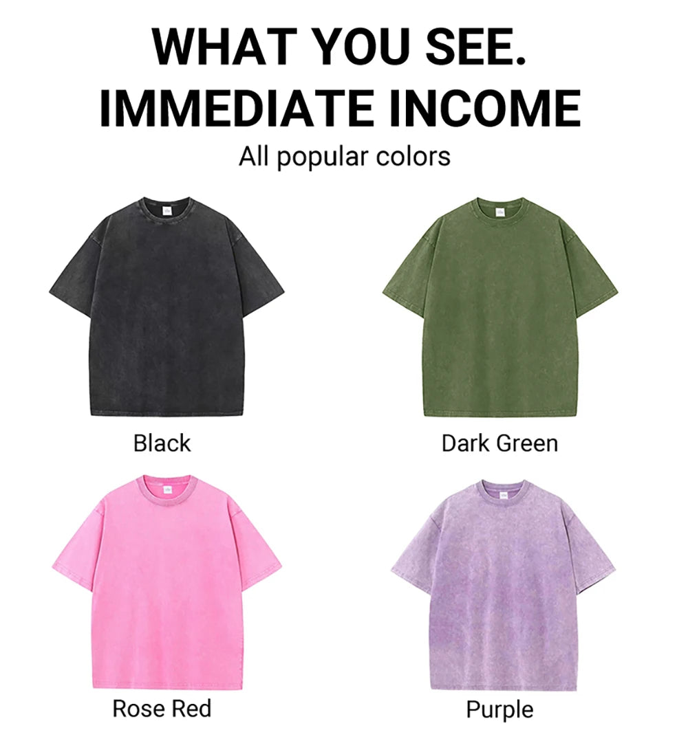 Women Cotton Washed Solid T-Shirt Summer Casual Short Sleeve O-Neck Distressed Tops Fashion Street Oversize Tees Female Clothing