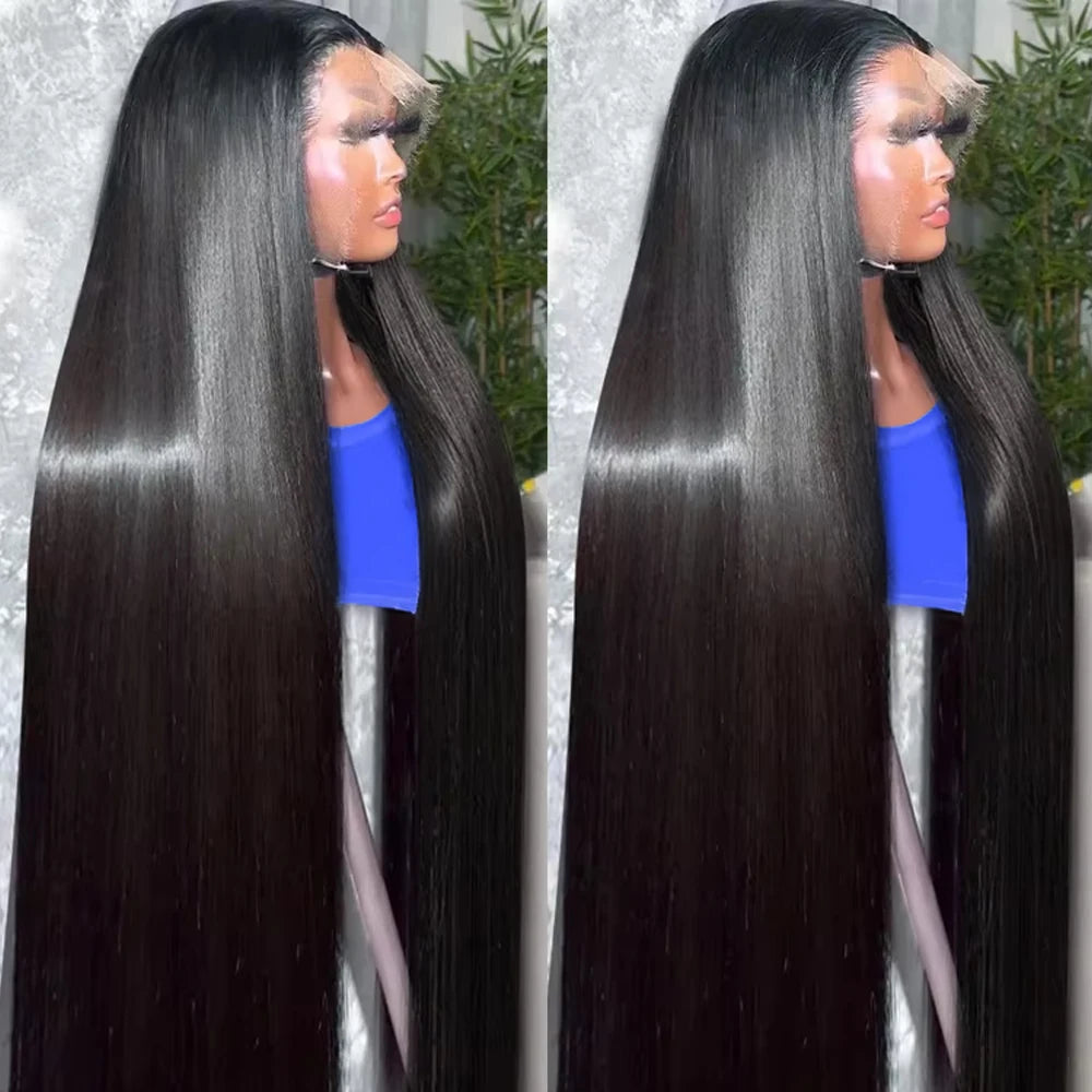 Straight 13x4 13x6 Lace Frontal Wig Glueless Wig Human Hair Wear Go 200Density Straight Human Hair Wigs 5x5 6x4 Pre Cut Lace Wig