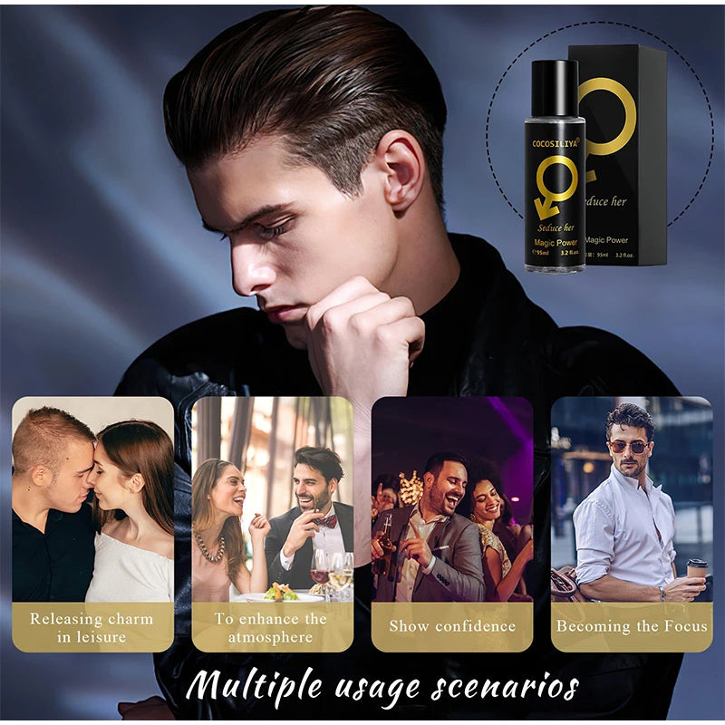 90ML Pheromone Seductive Perfume Of Man To Attract Woman Charming Fragrance Women Flirting Dating Scent Long Lasting Body Spray