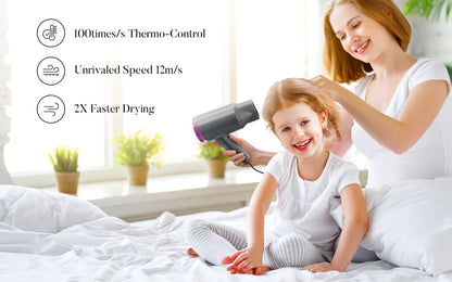 SEJOY Ionic Hair Dryers LED Display AnionTechnology Portable Lightweight Blow Dryer Airflow Salon