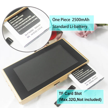 Door Viewer Video Peephole Camera Motion Detection 4.3" Monitor Digital Ring Doorbell Video-eye Security Voice Record