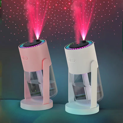 Star Projection Device Humidifier USB Ultrasonic Car Air Humidifier Household Hydrating Nebulizer