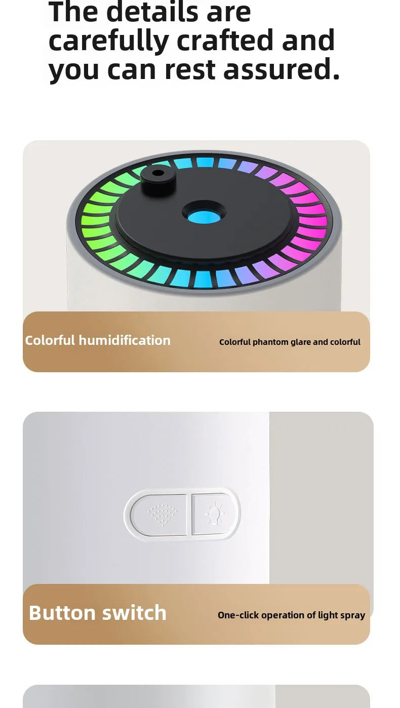 Star Projection Device Humidifier USB Ultrasonic Car Air Humidifier Household Hydrating Nebulizer