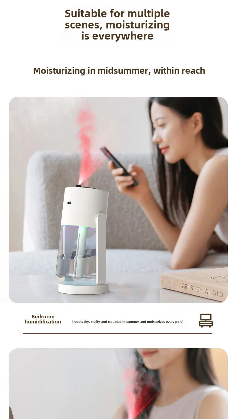 Star Projection Device Humidifier USB Ultrasonic Car Air Humidifier Household Hydrating Nebulizer