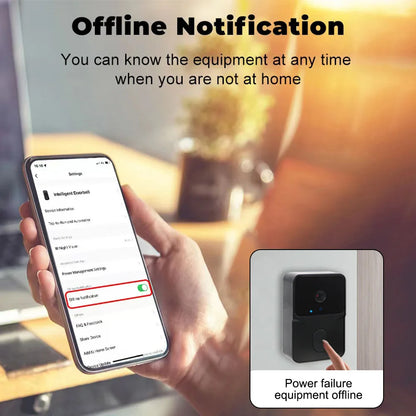 Secure HD Door Bell Intercom Voice Change Camera Wireless For Home Night Vision Smart Home Security WIFI Video Doorbell Two Way