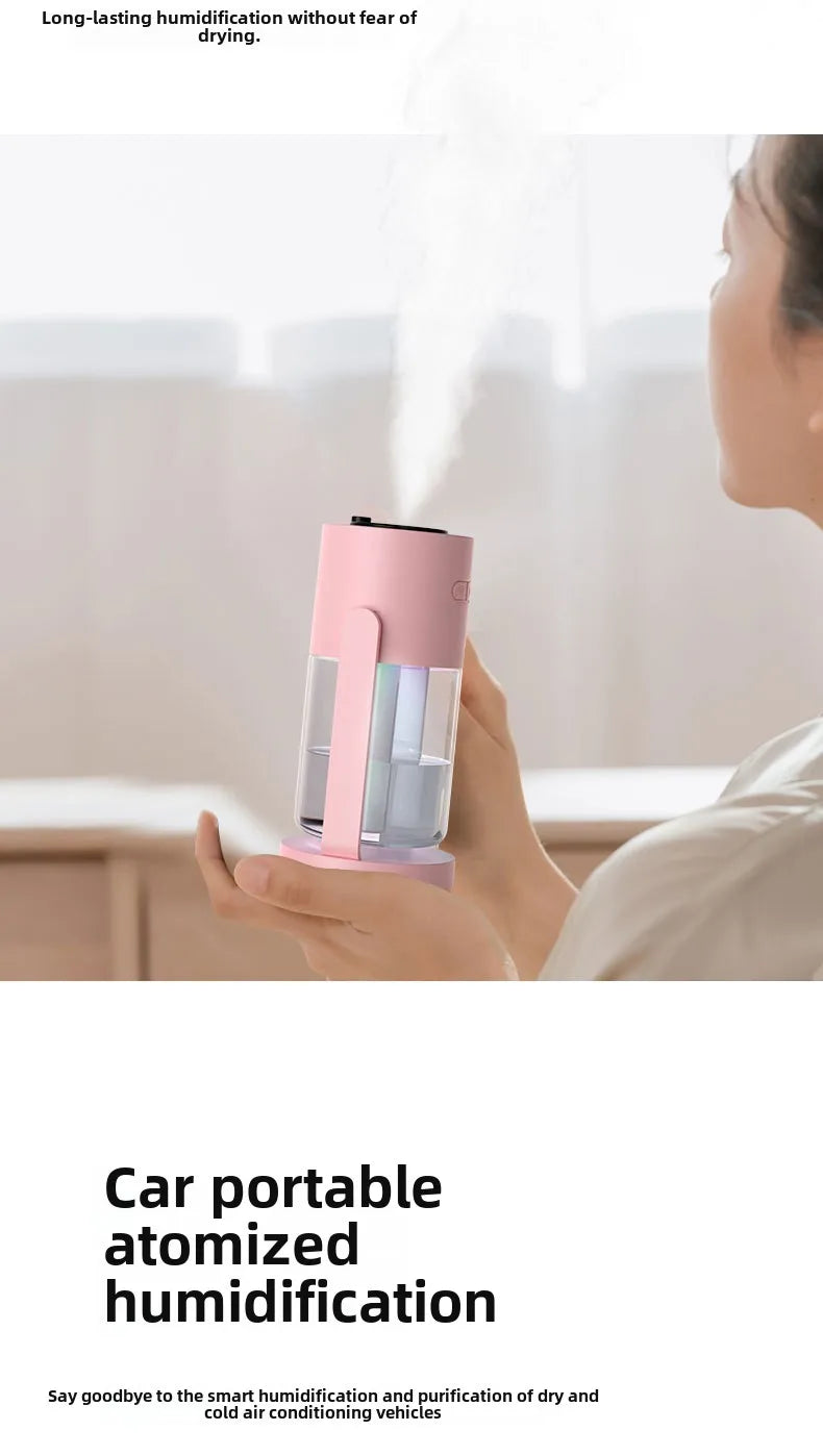 Star Projection Device Humidifier USB Ultrasonic Car Air Humidifier Household Hydrating Nebulizer