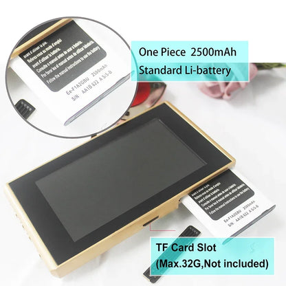 Door Viewer Video Peephole Camera Motion Detection 4.3" Monitor Digital Ring Doorbell Video-eye Security Voice Record