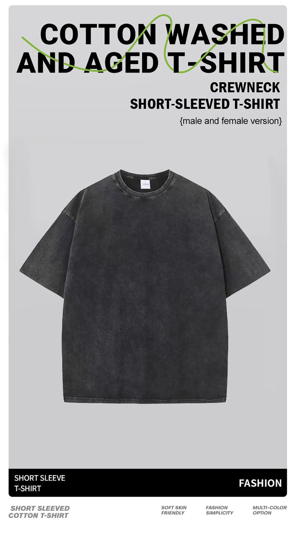 Women Cotton Washed Solid T-Shirt Summer Casual Short Sleeve O-Neck Distressed Tops Fashion Street Oversize Tees Female Clothing